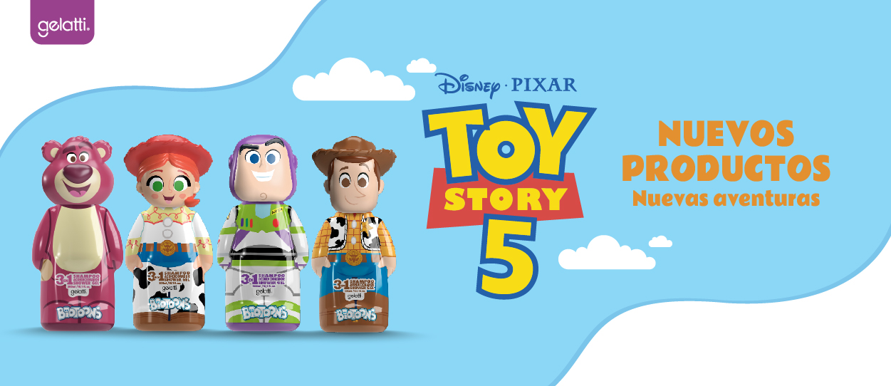 Banner de nuevos productos Gelatti Toy Story 5